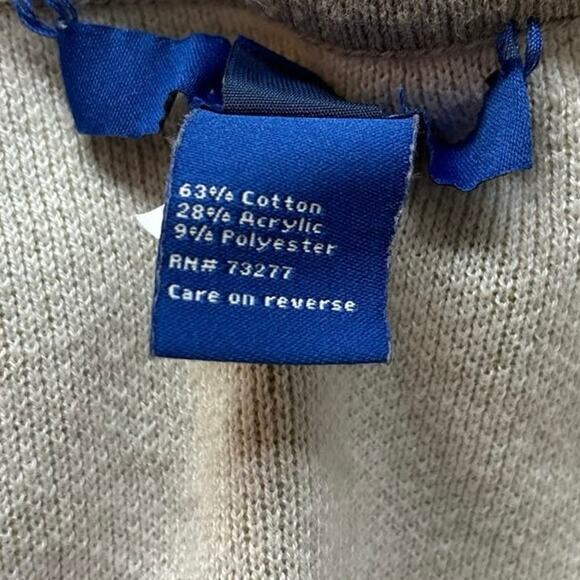 Apt 9 Beige Tan Open Front Long Sleeve Cozy Knitwear Cardigan Sweater Size M - Picture 7 of 7